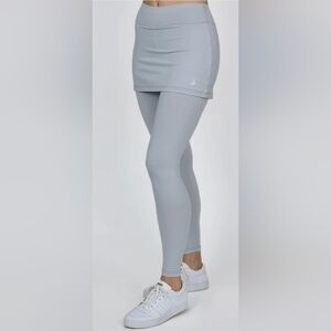 NWT Sofibella XS Women's UV Staples Warmer Skirt Legging Skort Stone Tennis Golf
